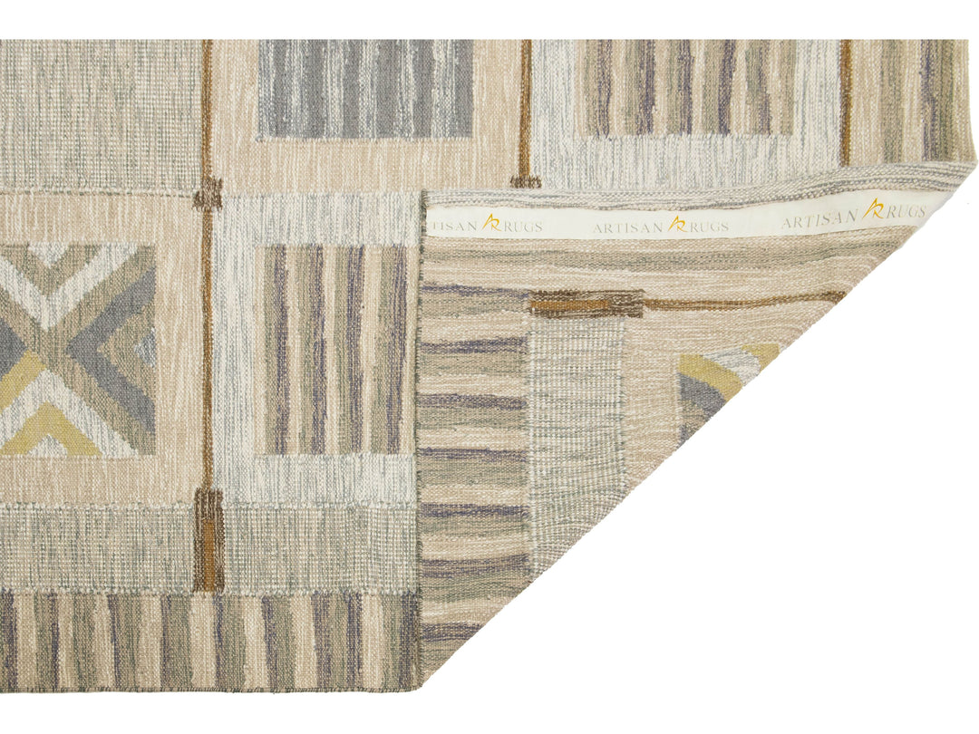 Modern Scandinavian Wool Rug 9 X 12