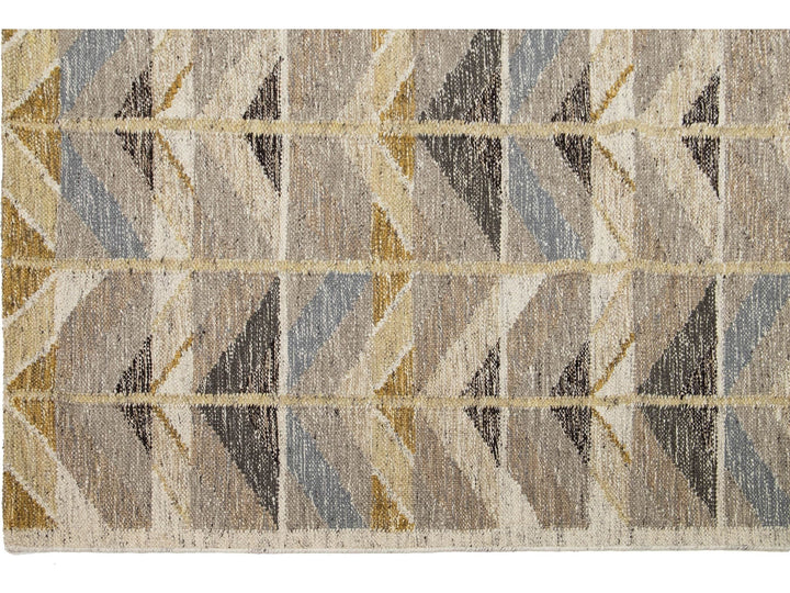 Modern Swedish Wool Rug 10 X 14