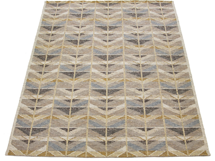 Modern Swedish Wool Rug 10 X 14