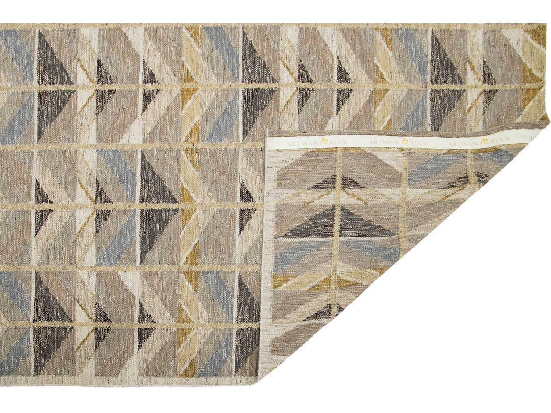 Modern Swedish Wool Rug 10 X 14