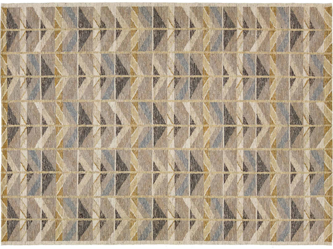 Modern Swedish Wool Rug 10 X 14