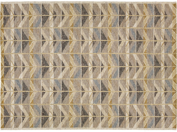 Modern Swedish Wool Rug 10 X 14