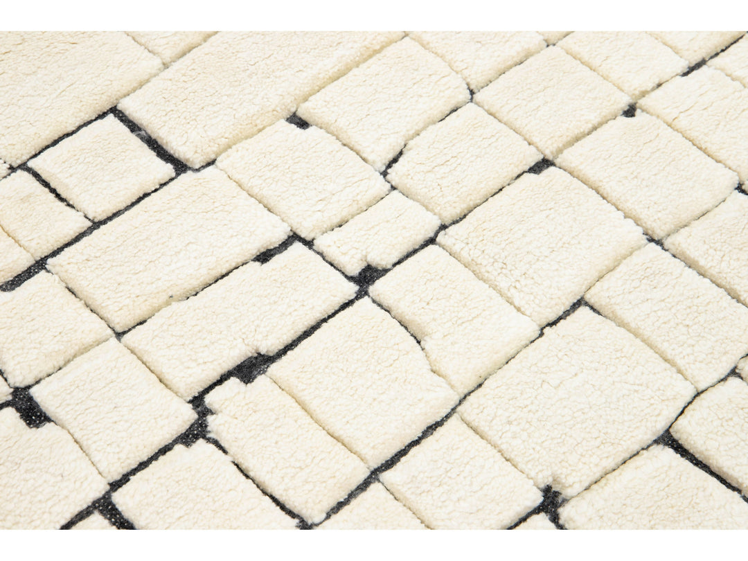 Modern Moroccan Wool Runner 3 X 20