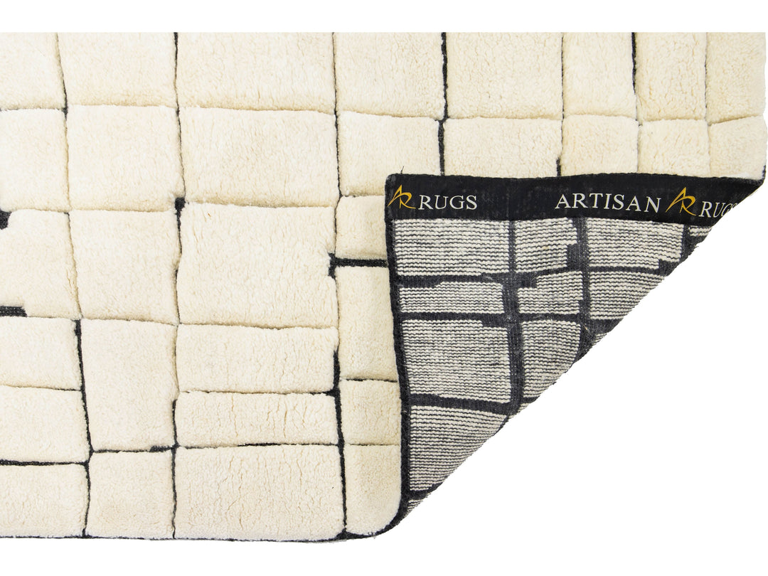 Modern Moroccan Wool Runner 3 X 20