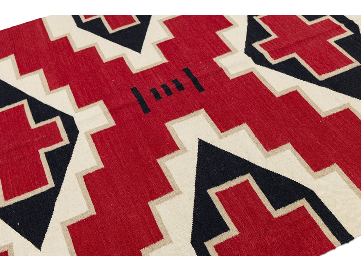 Modern Navajo Wool Rug 6 X 9