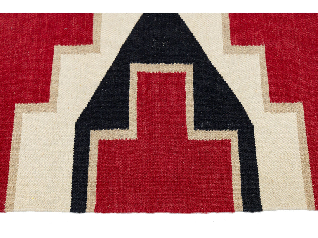 Modern Navajo Wool Rug 6 X 9