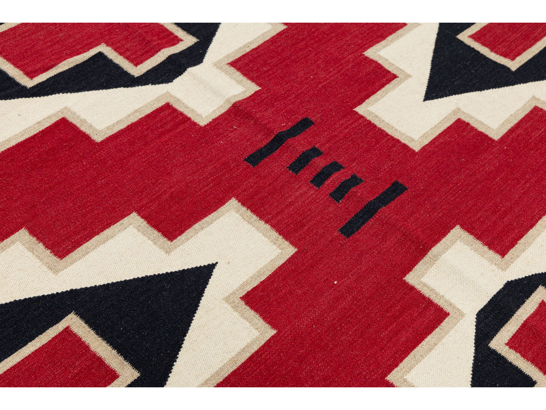 Modern Navajo Wool Rug 6 X 9