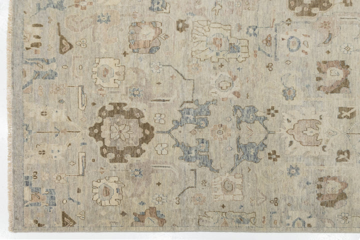 Modern Oushak Wool Rug 10 X 14