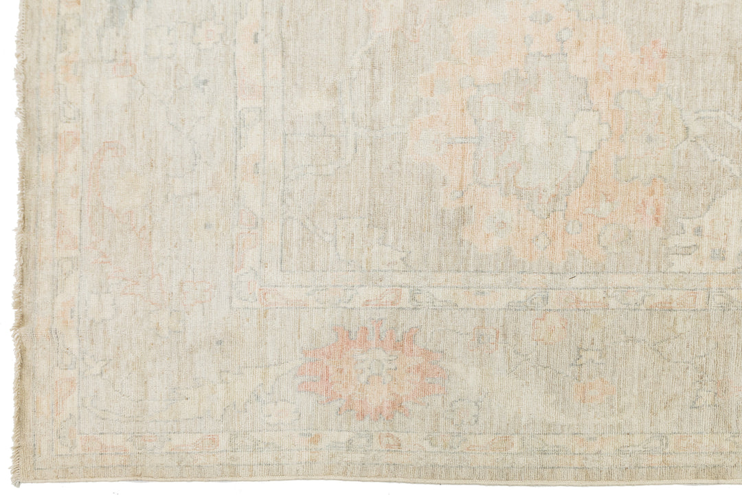 Modern Oushak Wool Rug 12 X 15