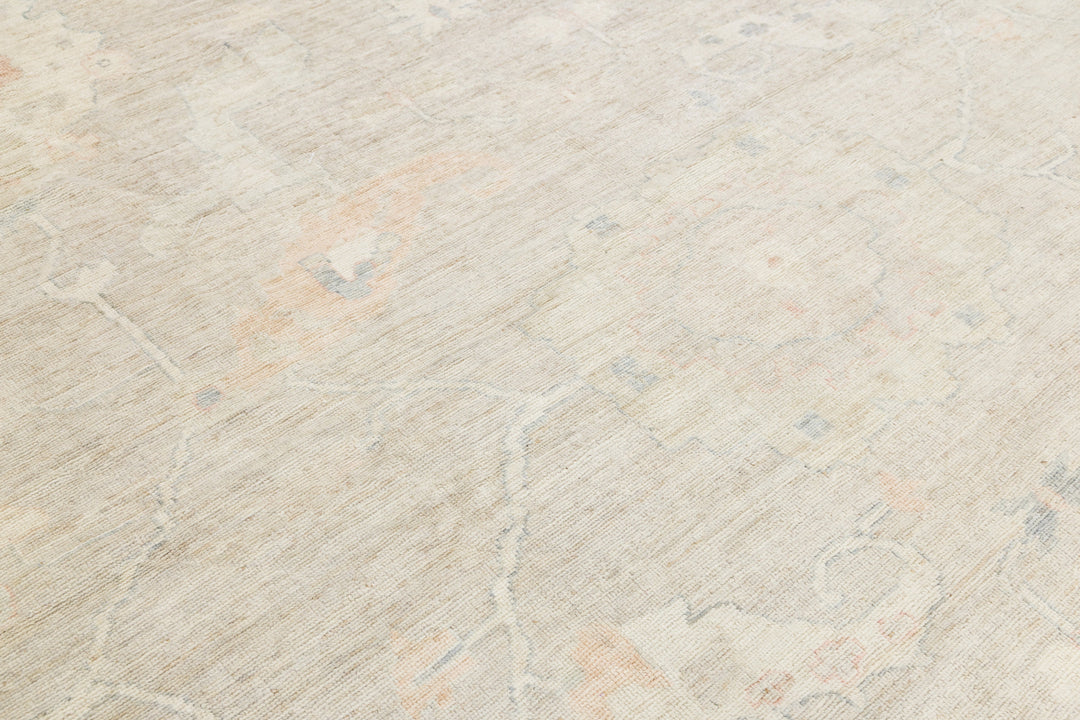 Modern Oushak Wool Rug 12 X 15