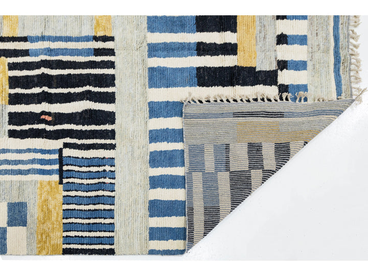 Modern Moroccan Wool Rug 9 X 12