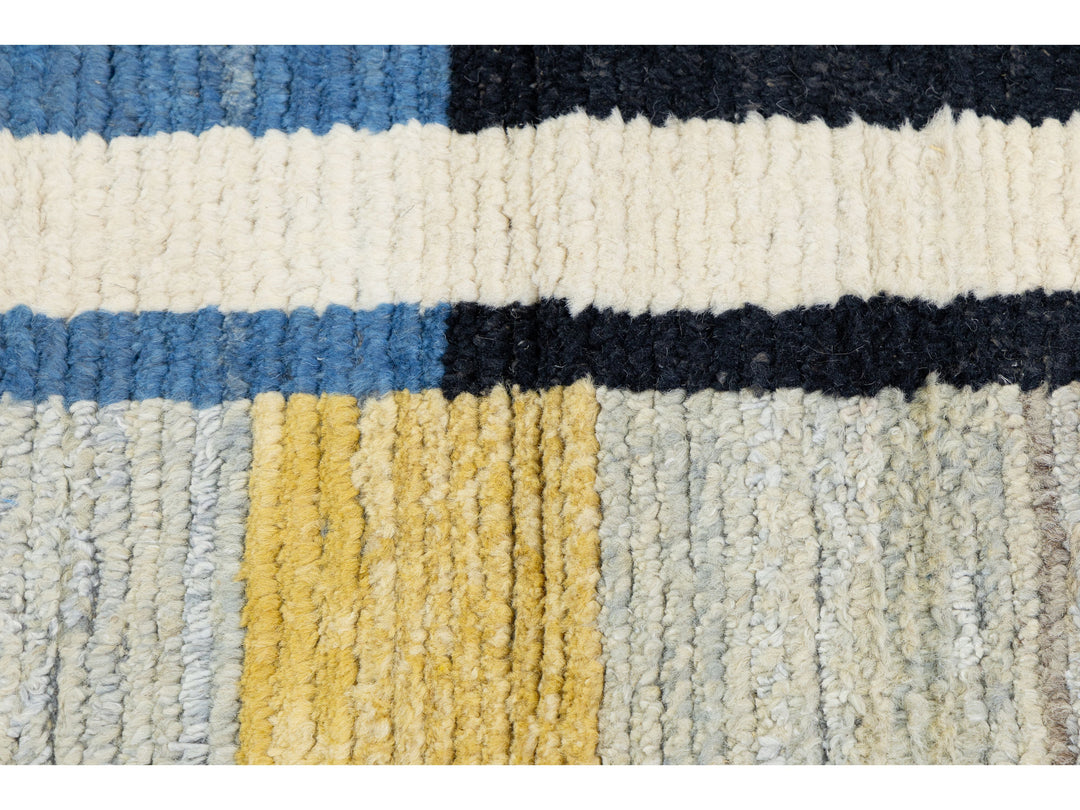 Modern Moroccan Wool Rug 9 X 12
