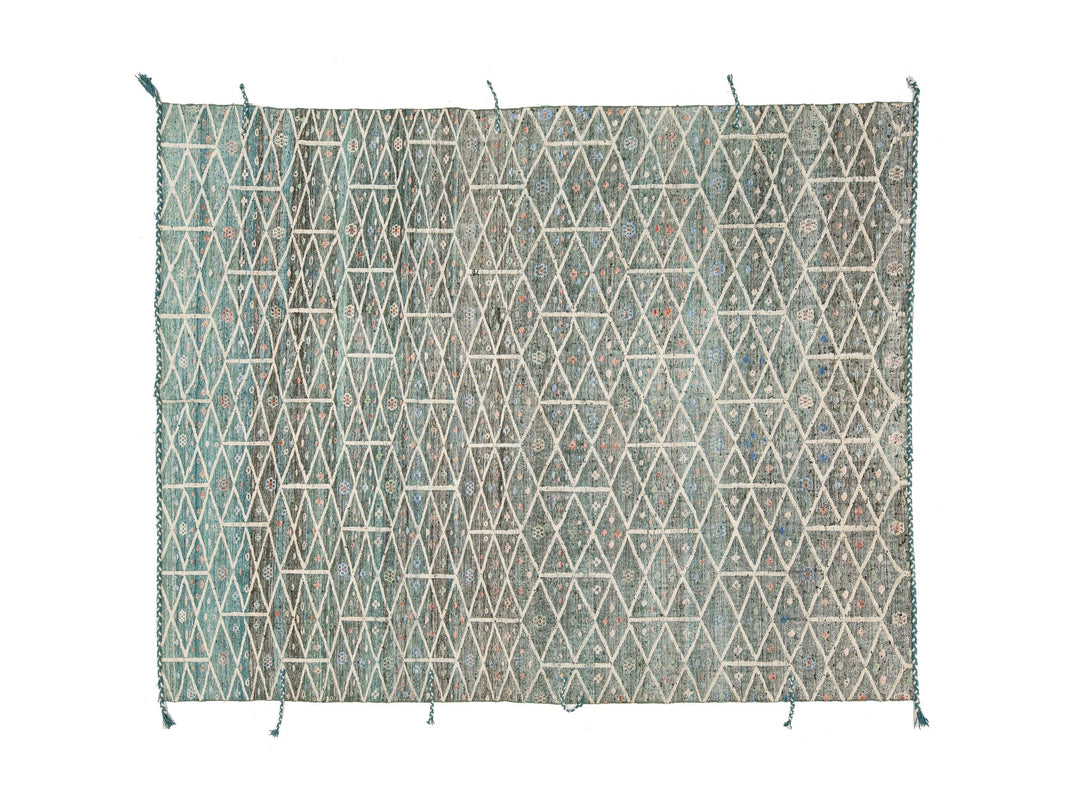 Modern Moroccan Wool Rug 9 X 12