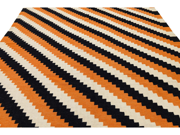 Modern Navajo Wool Rug 9 X 12