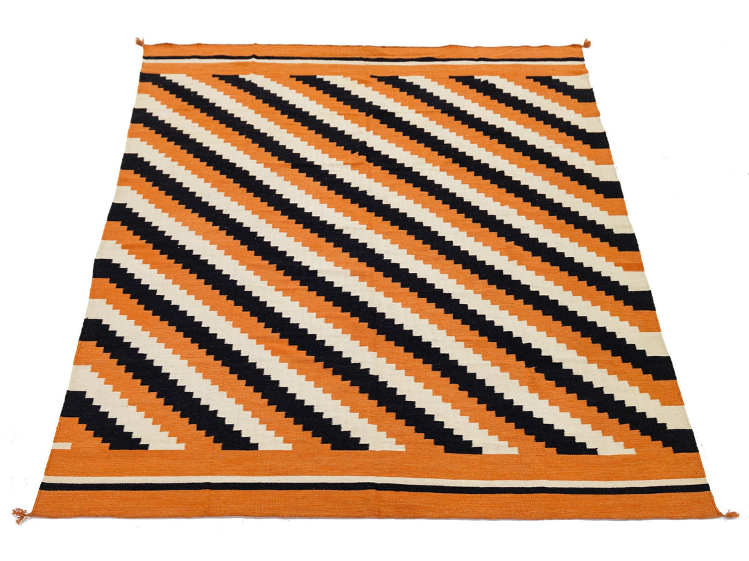 Modern Navajo Wool Rug 9 X 12