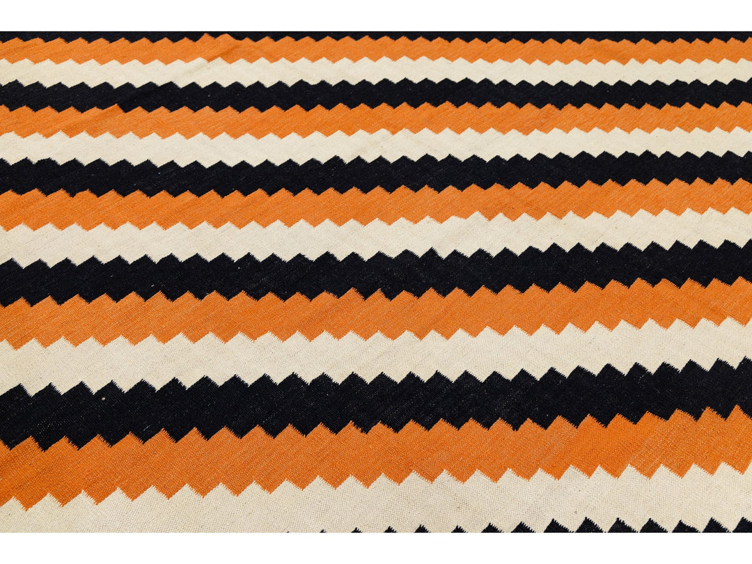 Modern Navajo Wool Rug 9 X 12