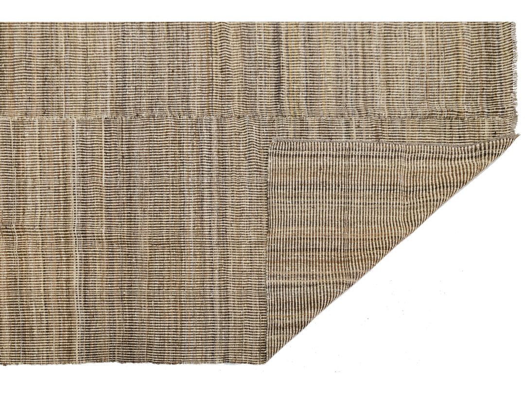 Modern Kilim Flatweave Wool Rug 12 X 15