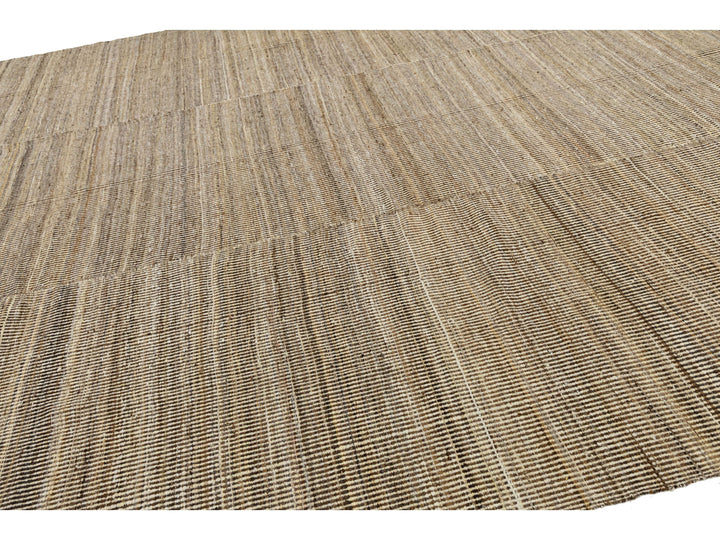 Modern Kilim Flatweave Wool Rug 12 X 15