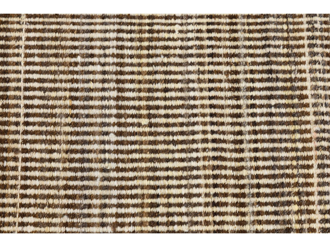 Modern Kilim Flatweave Wool Rug 12 X 15