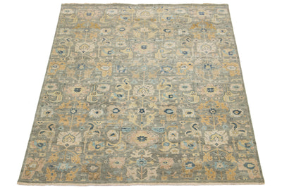 Modern Indian Wool Rug 8 X 10