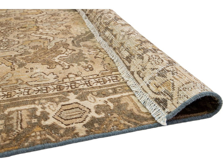 Antique Heriz Wool Rug 6 X 8