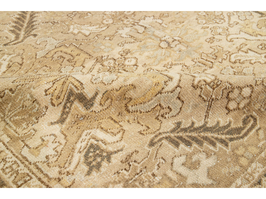 Antique Heriz Wool Rug 6 X 8
