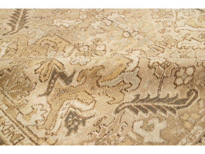 Antique Heriz Wool Rug 6 X 8