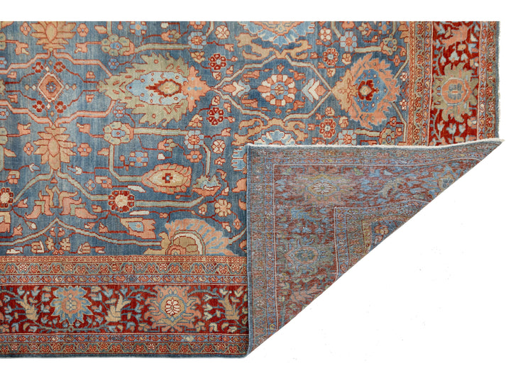 Antique Sultanabad Wool Rug 8 X 12