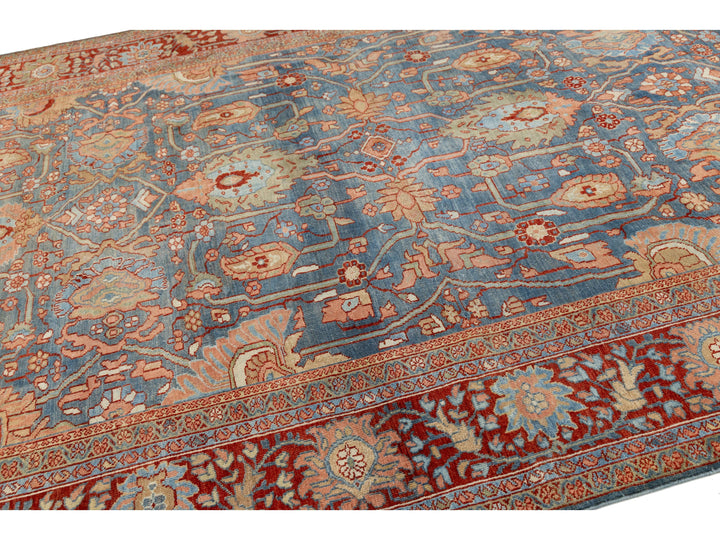 Antique Sultanabad Wool Rug 8 X 12