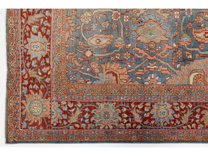 Antique Sultanabad Wool Rug 8 X 12