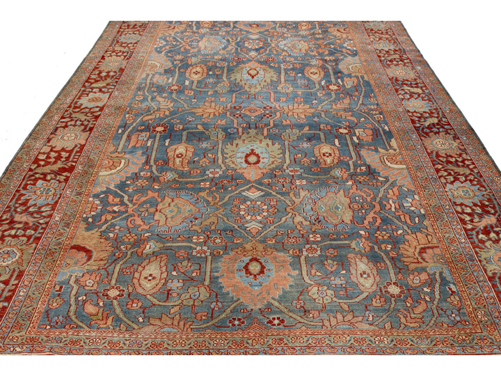 Antique Sultanabad Wool Rug 8 X 12
