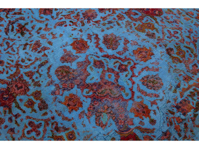 Vintage Overdyed Wool Rug 5 X 6