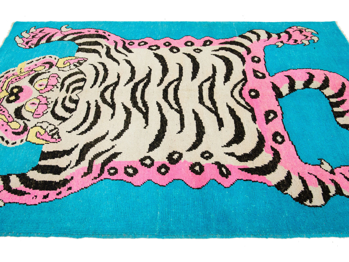 Modern Tiger Wool Rug 5 X 7