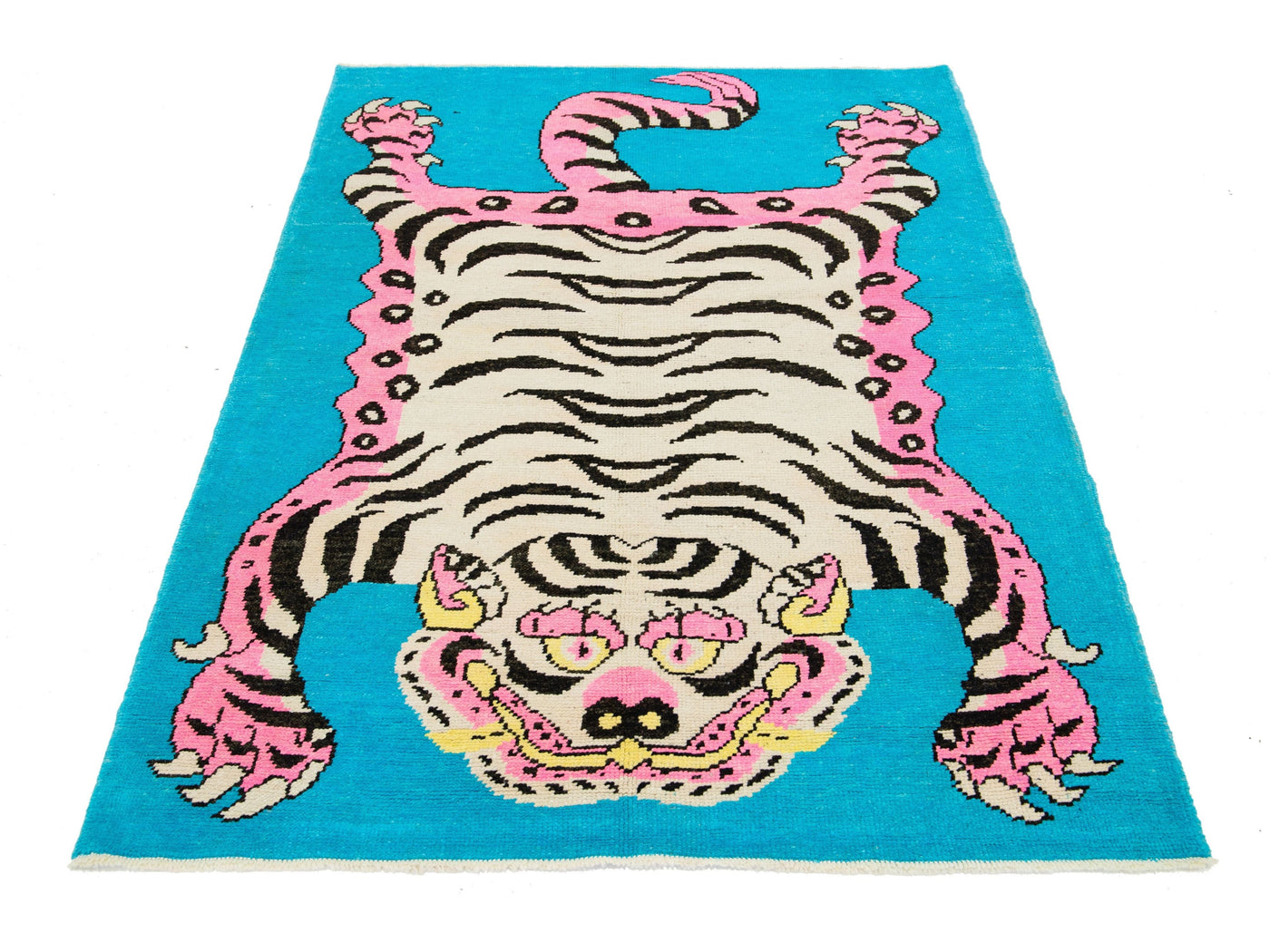 Modern Tiger Wool Rug 5 X 7