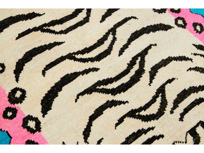 Modern Tiger Wool Rug 5 X 7