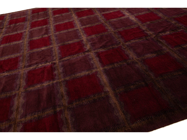 Modern Tibetan Wool and Silk Rug 15 X 15