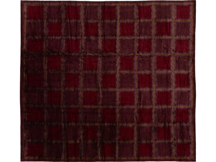 Modern Tibetan Wool and Silk Rug 15 X 15