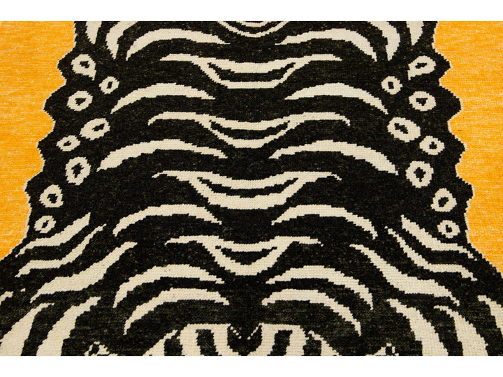 Modern Tiger Wool Rug 5 X 7