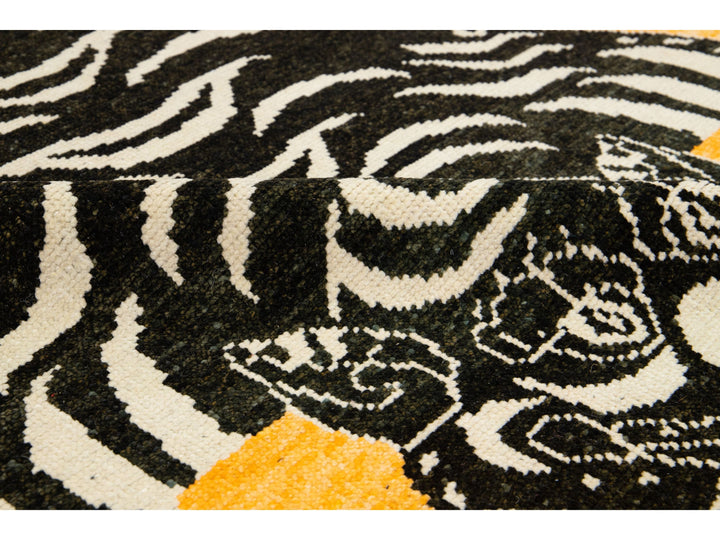 Modern Tiger Wool Rug 5 X 7