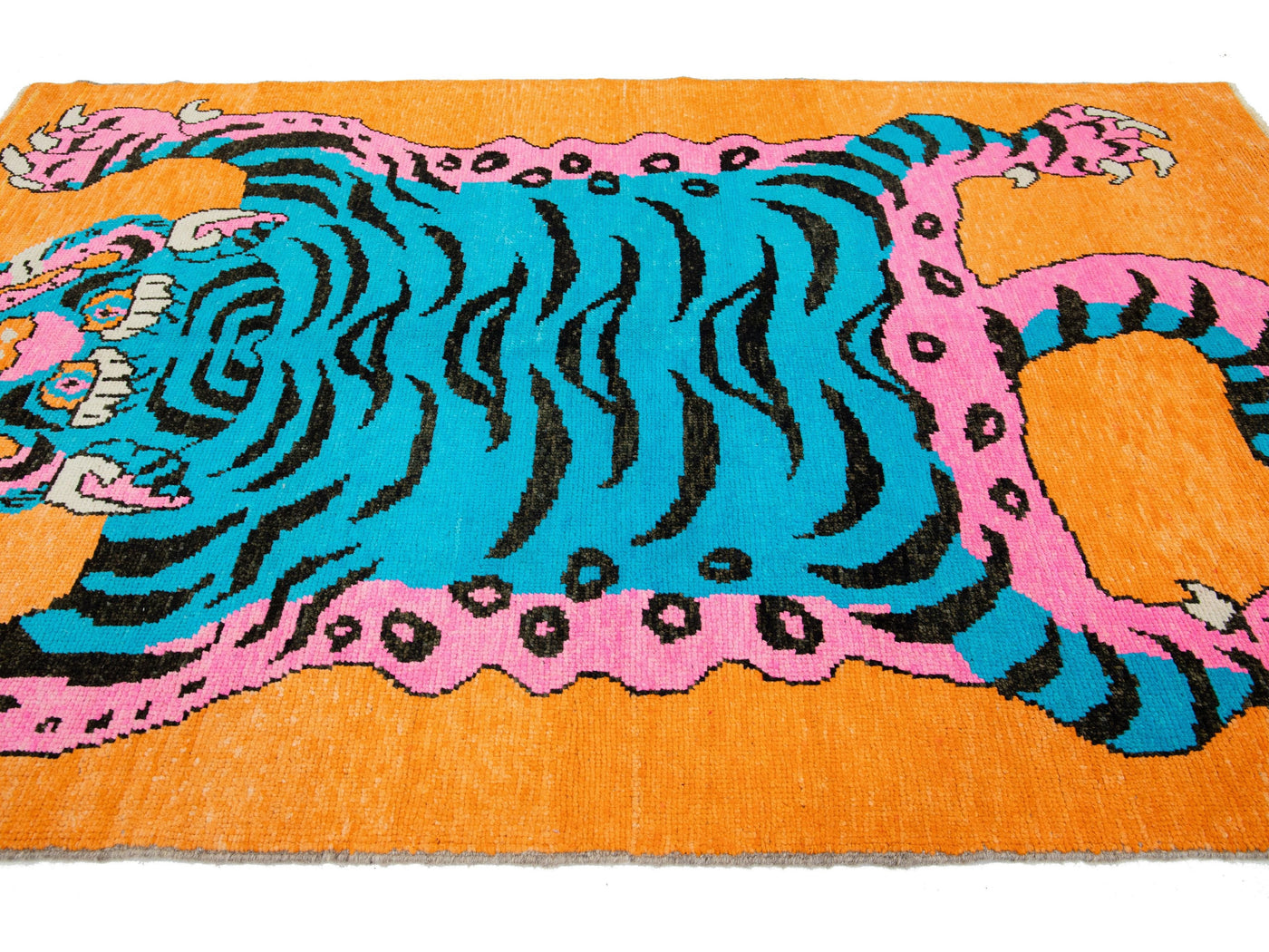 Modern Tiger Wool Rug 5 X 9