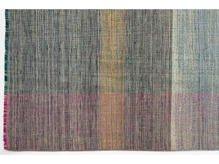 Modern Kilim Flatweave Wool Rug 10 X 13