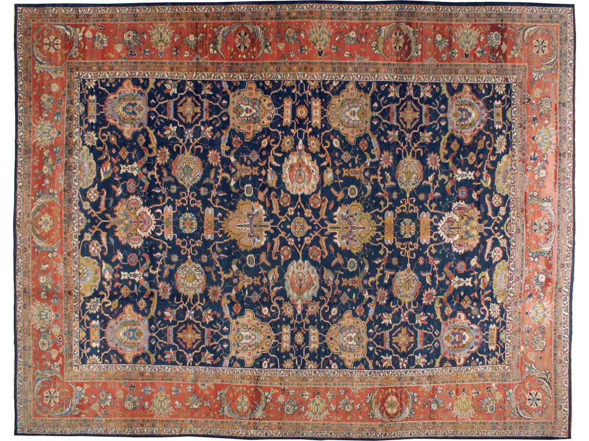 Antique Persian Sultanabad Wool Rug 14 X 18