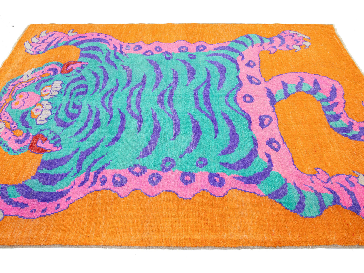 Modern Tiger Wool Rug 5 X 8