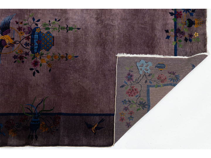 Antique Art Deco Chinese Rug 9 X 12