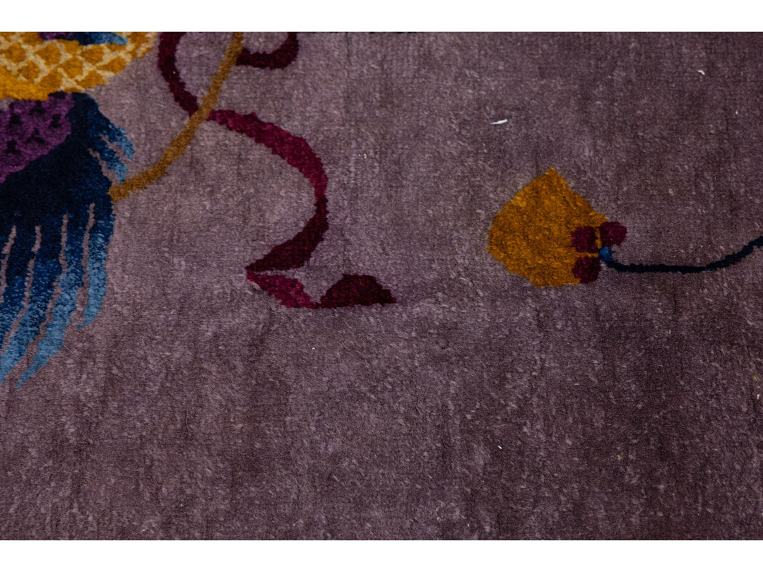 Antique Art Deco Chinese Rug 9 X 12