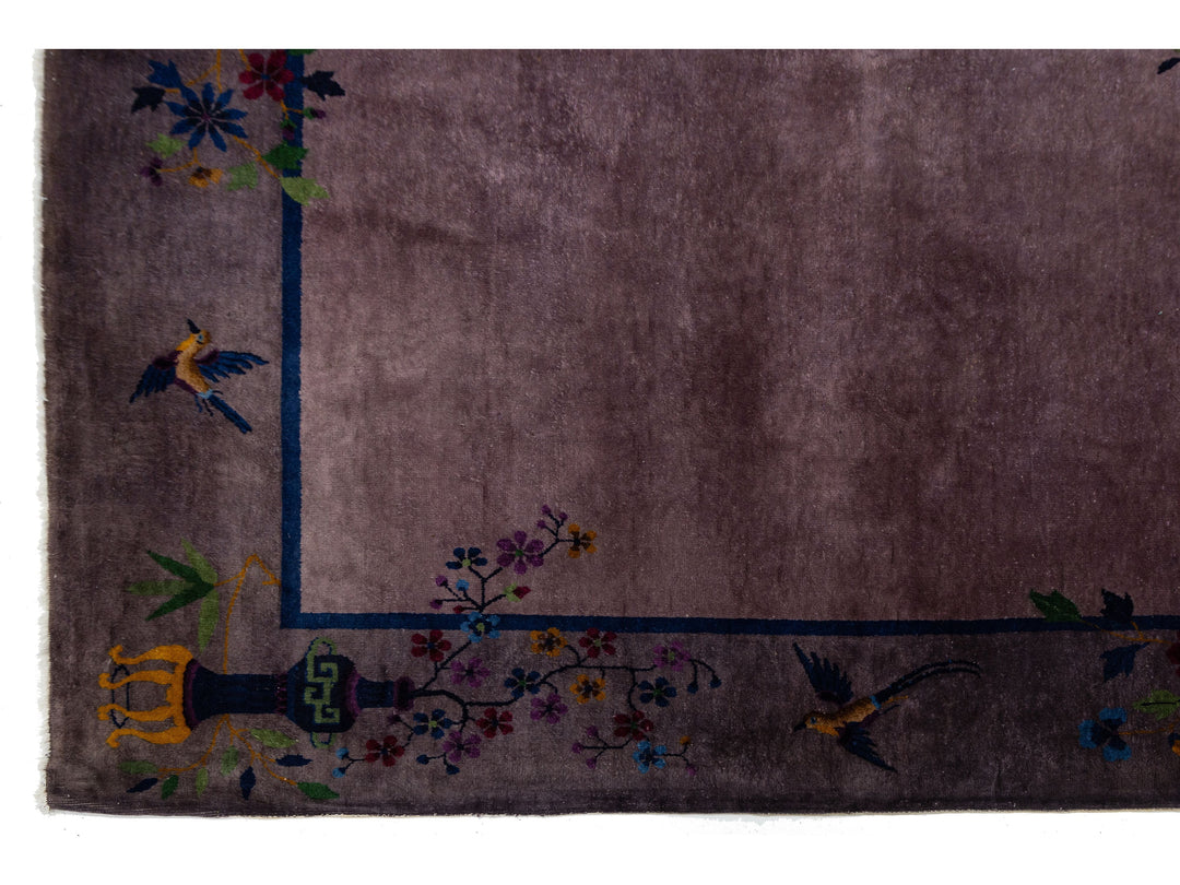 Antique Art Deco Chinese Rug 9 X 12