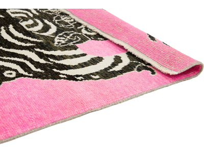 Modern Tiger Wool Rug 5 X 7