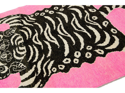 Modern Tiger Wool Rug 5 X 7