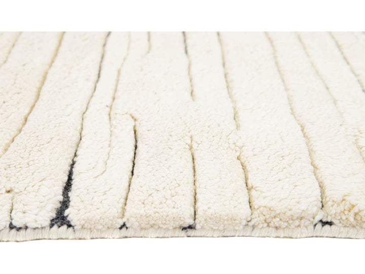 Modern Moroccan Wool Runner 3 X 12