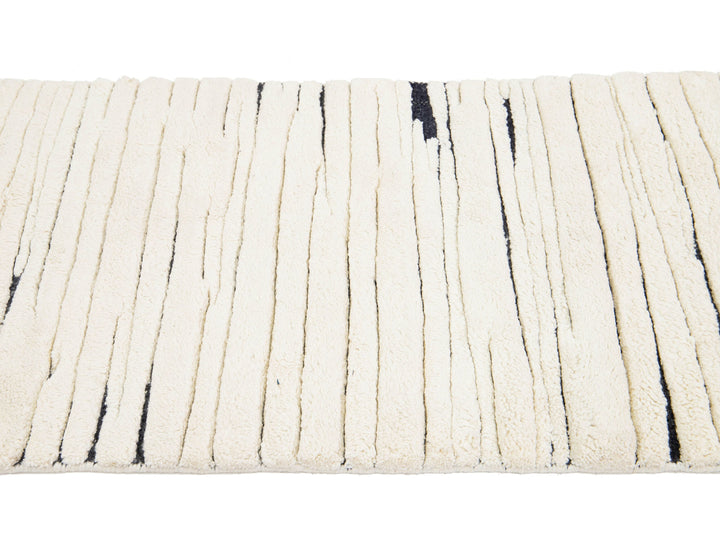 Modern Moroccan Wool Runner 3 X 12